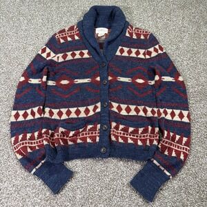 Ralph Lauren Aztec Shawl Collar Cardigan Women's Denim And Supply Petite Small